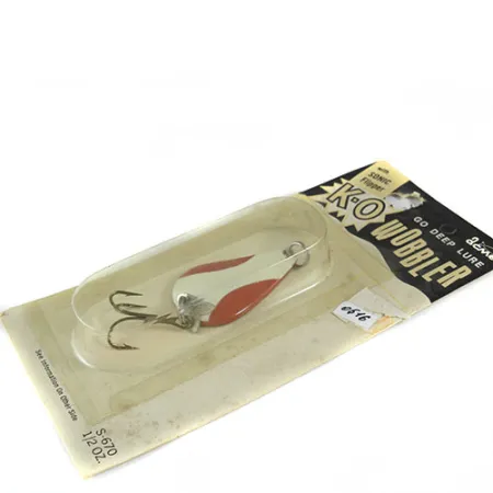 Acme K.O. Wobbler, 1/2oz Red / White fishing spoon #0516