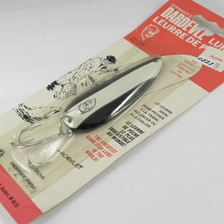 Eppinger Dardevle Dardevlet, 3/4oz Black / White fishing spoon #0523