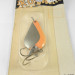  Acme K.O. Wobbler, 1/2oz Nickel / Orange fishing spoon #0524