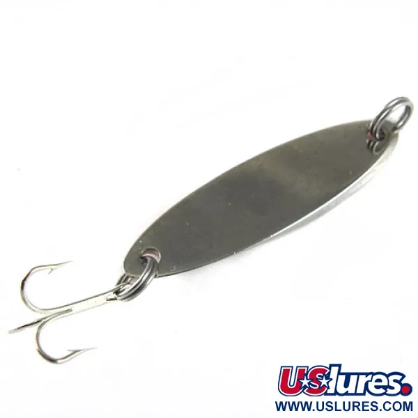 Vintage Acme Kastmaster, 1/4oz Nickel / Orange fishing spoon #0531