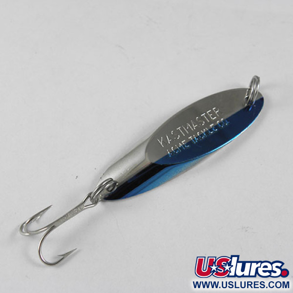 Vintage  Acme Kastmaster, 3/8oz Nickel / Blue fishing spoon #0532