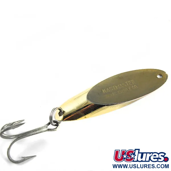 Vintage Acme Kastmaster, 1oz Gold fishing spoon #0534