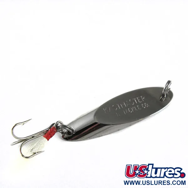 Vintage Acme Kastmaster, 3/8oz Nickel / tail fishing spoon #0536