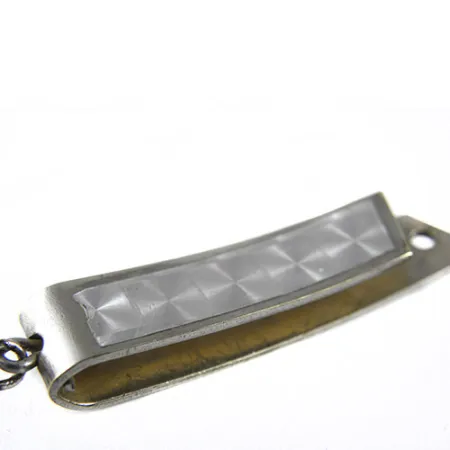 Vintage South Bend Super-Duper 506, 1/4oz Nickel / Hologram fishing spoon #0538