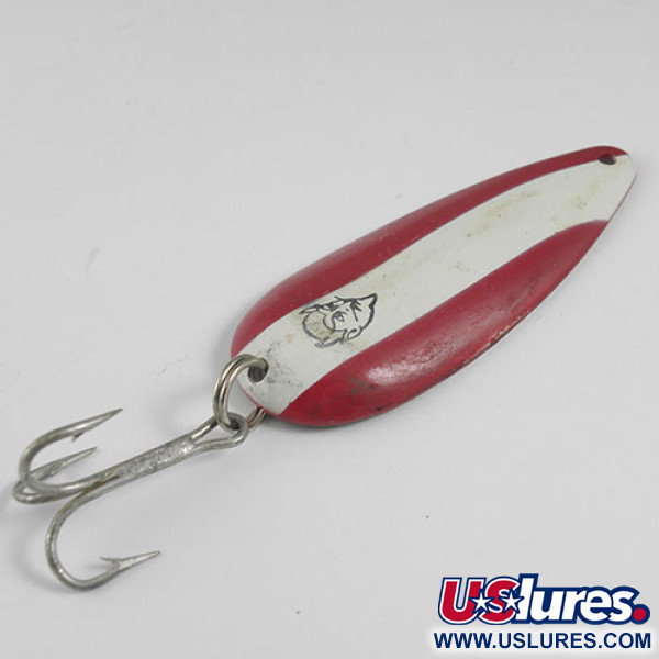 Vintage  Eppinger Dardevle Dardevlet , 3/4oz Red / White fishing spoon #0554