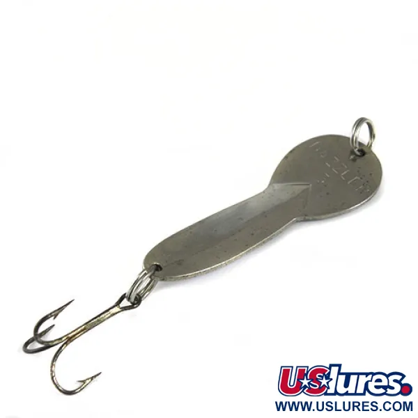 Vintage Acme Dazzler #3, 3/5oz Nickel / Blue fishing spoon #0555