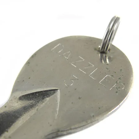 Vintage Acme Dazzler #3, 3/5oz Nickel / Blue fishing spoon #0555