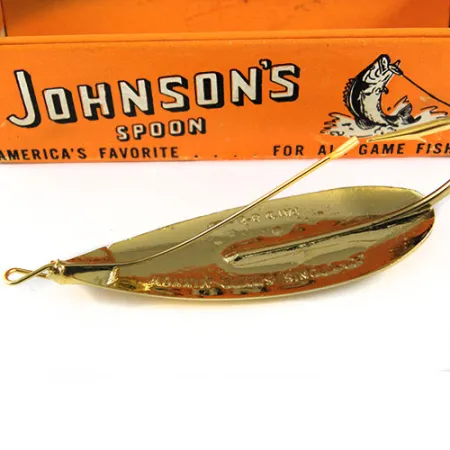 Weedless Johnson Silver Minnow, 2/5oz Gold fishing spoon #0558