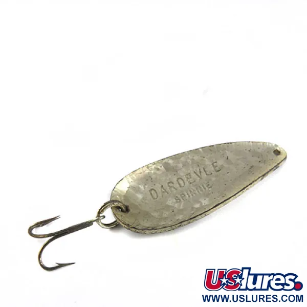 Vintage Eppinger Dardevle Spinnie, 1/3oz Crystal (Silver Scale)  fishing spoon #0567