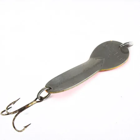 Vintage Acme Dazzler #3, 3/5oz Orange / Hologram fishing spoon #0577