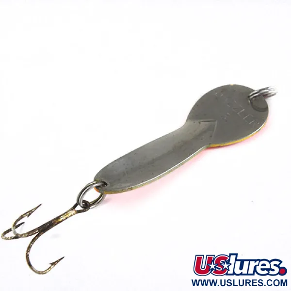 Vintage Acme Dazzler #3, 3/5oz Orange / Hologram fishing spoon #0577