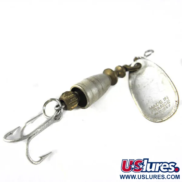 Vintage   Blue Fox Super Vibrax 1, 1/8oz Silver spinning lure #0586