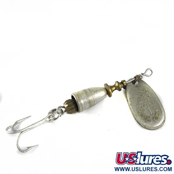 Vintage   Blue Fox Super Vibrax 1, 1/8oz Silver spinning lure #0586