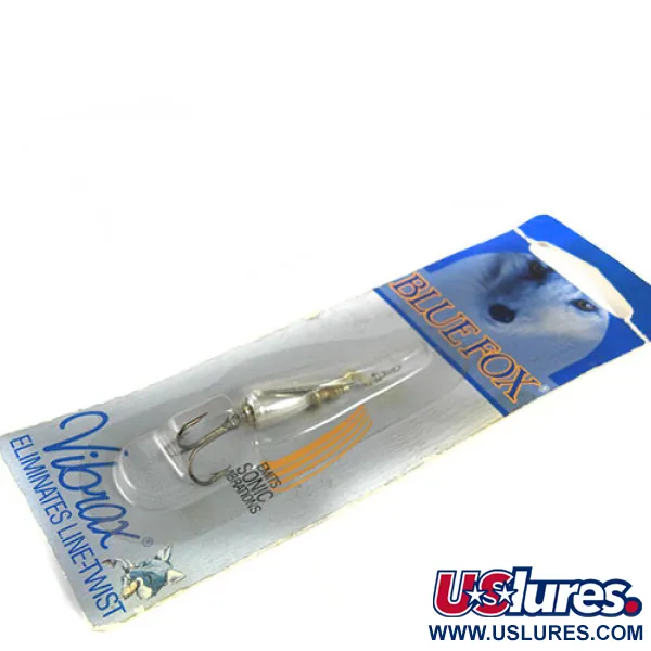   Blue Fox Super Vibrax 1, 1/8oz Nickel spinning lure #0593