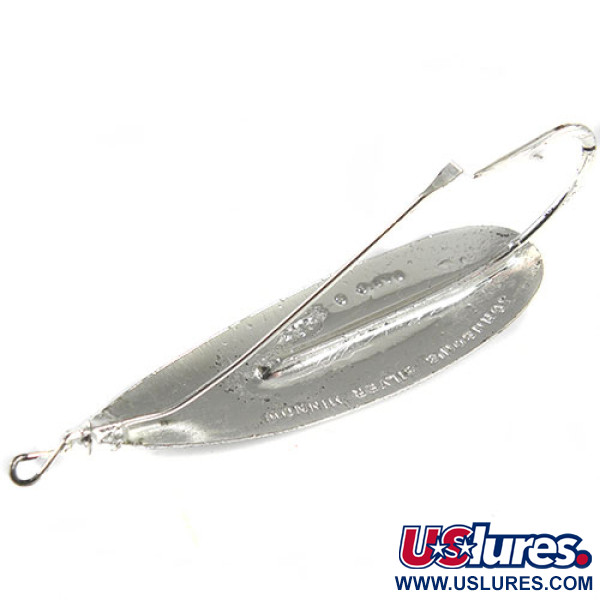 Vintage   Weedless Johnson Silver Minnow, 3/4oz Silver fishing spoon #0594