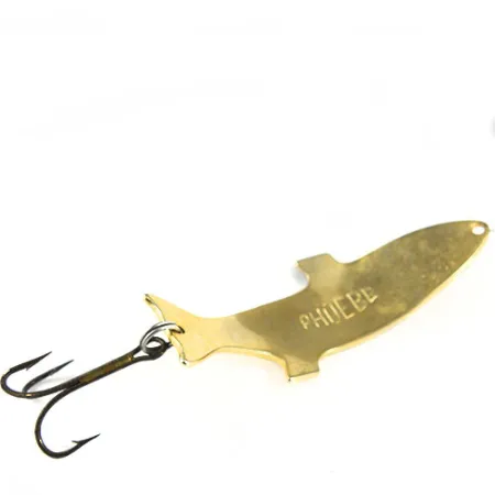 Vintage Acme Phoebe 0597, 1/2oz Gold fishing spoon #0597