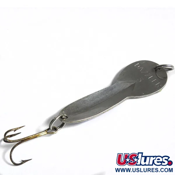 Vintage Acme Dazzler #3, 3/5oz Nickel / Blue fishing spoon #0609