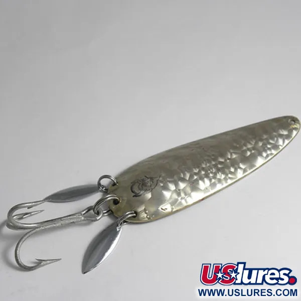 Vintage  Eppinger Dardevle Klicker, 1oz Crystal (Silver Scale)  fishing spoon #0610