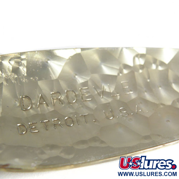 Vintage  Eppinger Dardevle Klicker, 1oz Crystal (Silver Scale)  fishing spoon #0610