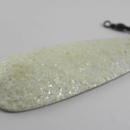 Vintage Weller GYPSY KING 1, 3/5oz White Pearl fishing spoon #0615