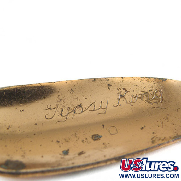 Vintage  Weller GYPSY KING 0, 2/5oz Copper fishing spoon #0619