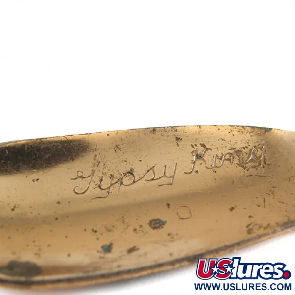 Vintage Weller GYPSY KING 0, 2/5oz Copper fishing spoon #0619