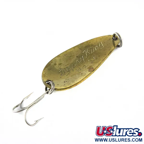 Vintage Weller GYPSY KING S 0, 1/4oz Brass fishing spoon #0621
