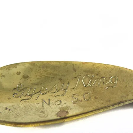 Vintage Weller GYPSY KING S 0, 1/4oz Brass fishing spoon #0621