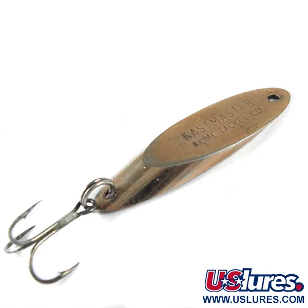Vintage Acme Kastmaster, 3/8oz Bronze (Brass) fishing spoon #0624