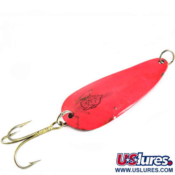 Vintage  Eppinger Dardevle Dardevlet , 3/4oz Bright Red fishing spoon #0626