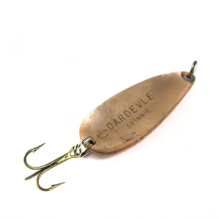 Vintage Eppinger Dardevle Spinnie, 1/3oz Copper fishing spoon #0628