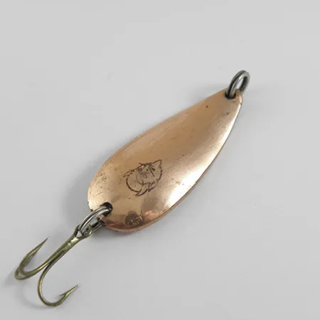 Vintage Eppinger Dardevle Spinnie, 1/3oz Copper fishing spoon #0628