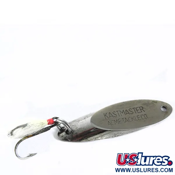 Vintage Acme Kastmaster, 1/2oz Nickel fishing spoon #0635
