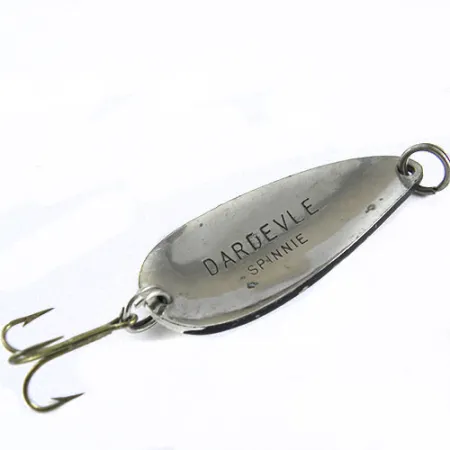 Vintage Eppinger Dardevle Spinnie, 3/16oz Black / White fishing spoon #0639