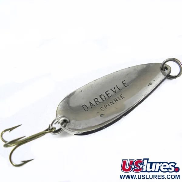 Vintage  Eppinger Dardevle Spinnie, 3/16oz Black / White fishing spoon #0639