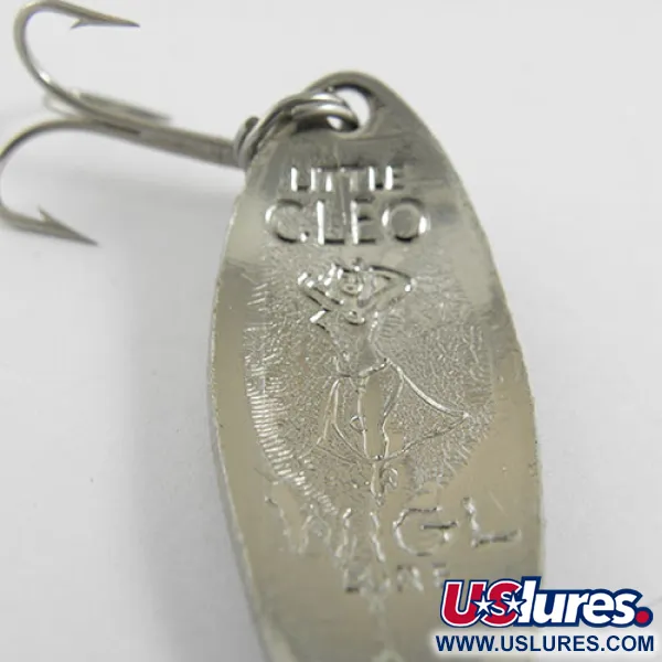 Vintage  Seneca Little Cleo (Hula Girl), 1/3oz Nickel fishing spoon #0641