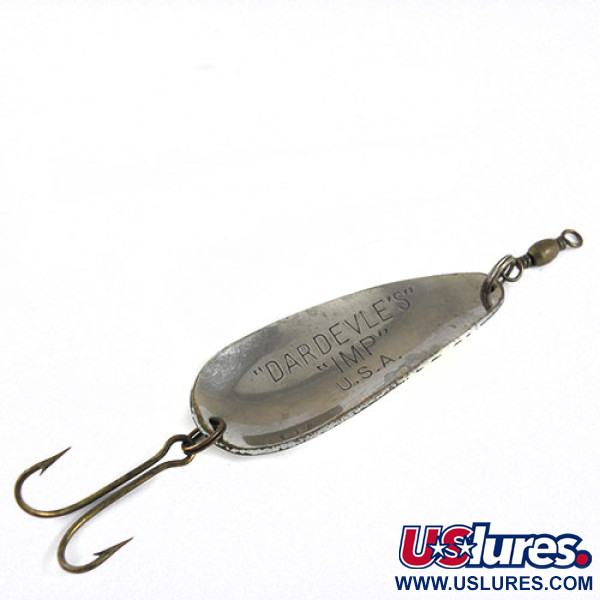 Vintage  Eppinger Dardevle Imp, 2/5oz Pearl fishing spoon #0642