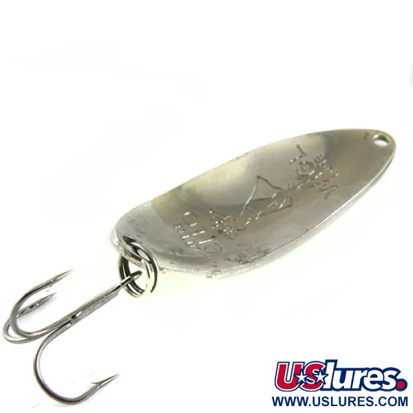 Vintage  Seneca Little Cleo (Hula Girl), 1/2oz Green / Red fishing spoon #0645