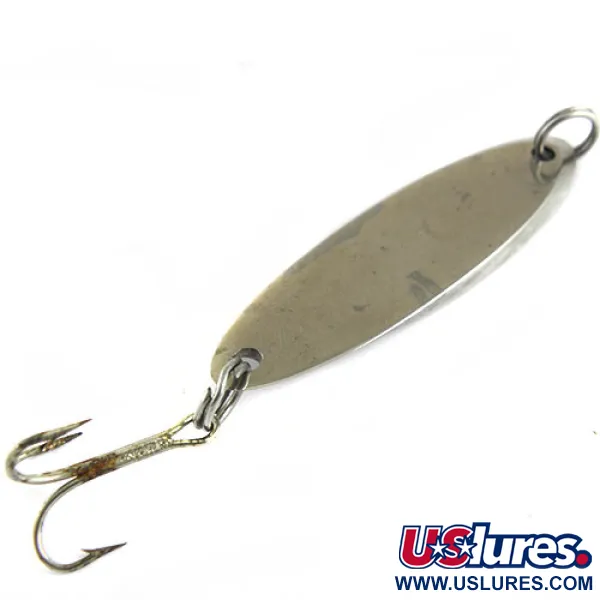 Vintage Acme Kastmaster, 3/8oz Nickel / Blue fishing spoon #0647