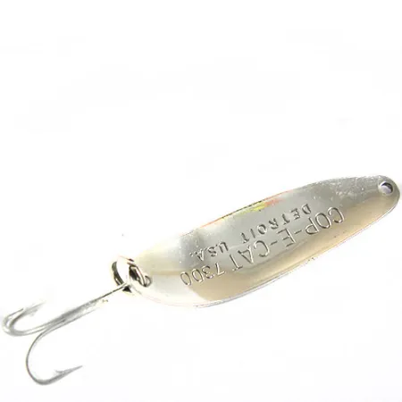 Vintage Eppinger Dardevle Cop-E-Cat 7300, 1/3oz Nickel / Green fishing spoon #0653