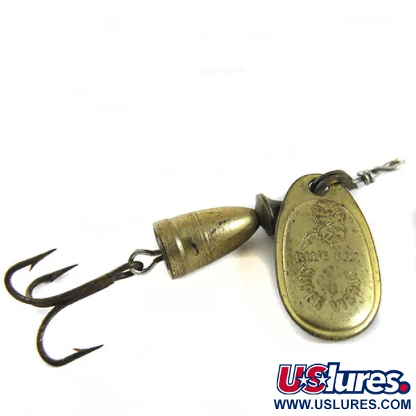 Vintage   Blue Fox Super Vibrax 1, 1/8oz Brass spinning lure #0658