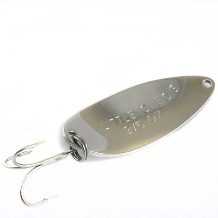 Acme Little Cleo, 2/5oz Nickel / Green fishing spoon #0672