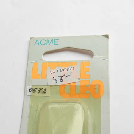 Acme Little Cleo, 2/5oz Nickel / Green fishing spoon #0672