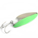  Acme Little Cleo, 2/5oz Nickel / Green fishing spoon #0672