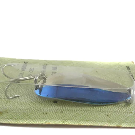 Seneca Little Cleo (Hula Girl), 2/3oz Nickel / Blue fishing spoon #0673