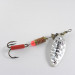 Vintage   Mepps Aglia Long 2 Rainbo, 1/4oz Silver / Hologram spinning lure #0683