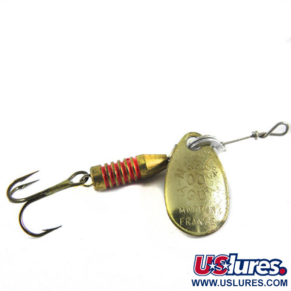 Vintage   Mepps Aglia 00, 1/16oz Gold spinning lure #0686