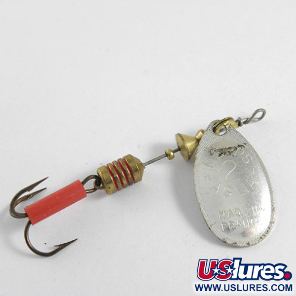 Vintage   Mepps Aglia 2, 3/16oz Silver spinning lure #0691
