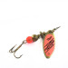 Vintage   Mepps Aglia Long 0, 3/32oz Brass / Orange spinning lure #0692