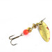 Vintage   Mepps Aglia Long 0, 3/32oz Brass / Orange spinning lure #0692